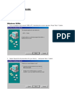 Usb Installation Guide.: Windows 98/me Windows XP