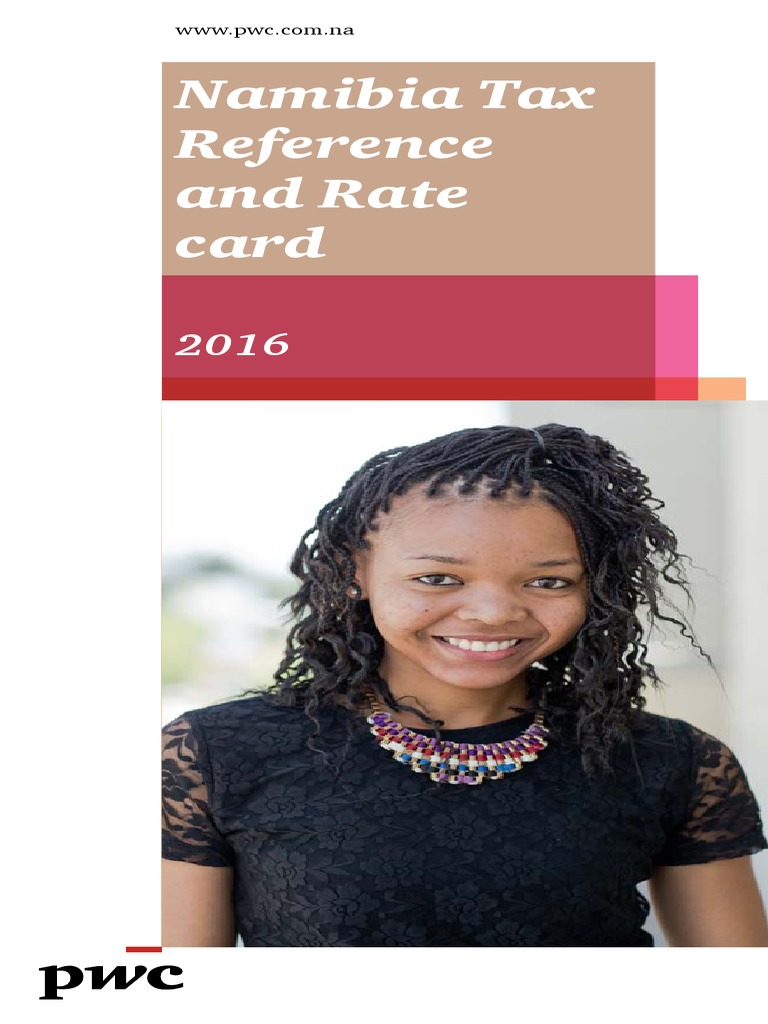 Namibia Tax Reference and Rate Card 2016 Pension Taxes