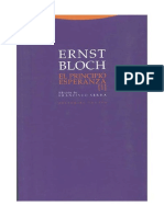 Ernst Bloch - El Principio Esperanza I