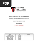 Site Surveying Report (Theodolite)