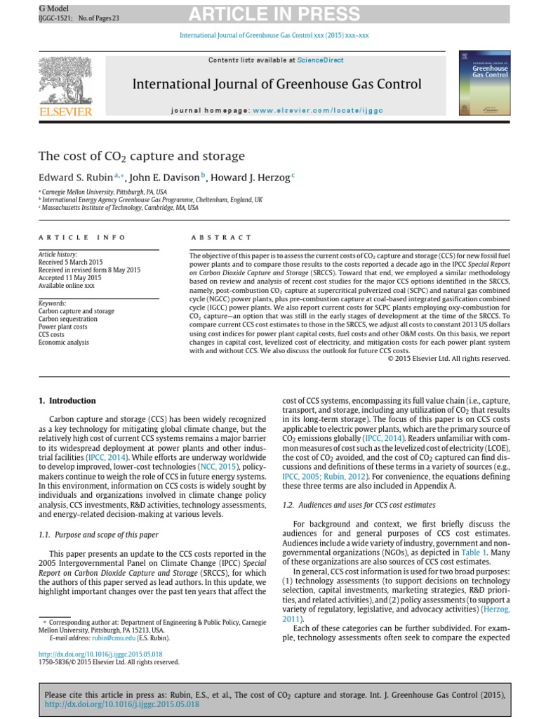 CO2 Capture Costs | PDF | Carbon Capture And Storage | Climate Change ...