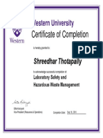 Shreedhar Laboratory Safety and Hazardous Waste Management 