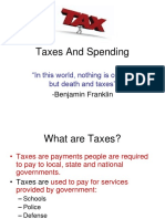 Taxes and Spending: "In This World, Nothing Is Certain But Death and Taxes"