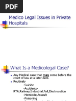 Medico Legal Difficulties