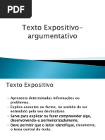 Texto Expositivo-argumentativo