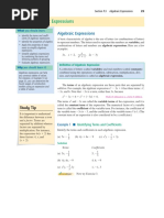 E-Notes 1 - Algebraic Expressions