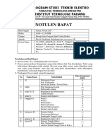 Notulen Rapat - Prodi TE - 2017-Revisi Kurikulum