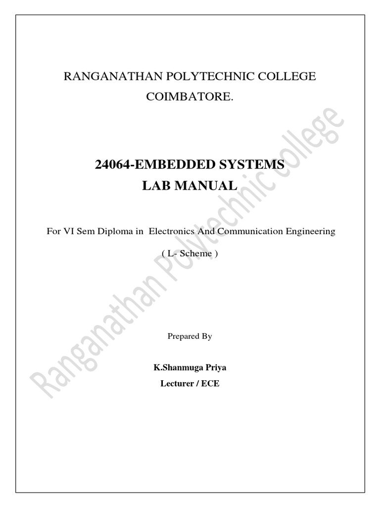 24064 Embedded Systems Lab | Analog To Digital Converter | Arm Architecture
