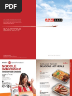 Scoot Inflight Menu 2025 Overview | PDF | Sauce | Curry