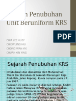 Sejarah Penubuhan Unit Beruniform KRS New