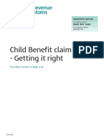 Child Benefit Claim Form - Getting It Right: Use These Notes To Help You