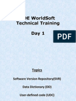 JDE WorldSoft Technical Training-Sukanth