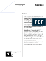 Examen NT2 luisteren Programma I 2001-2002