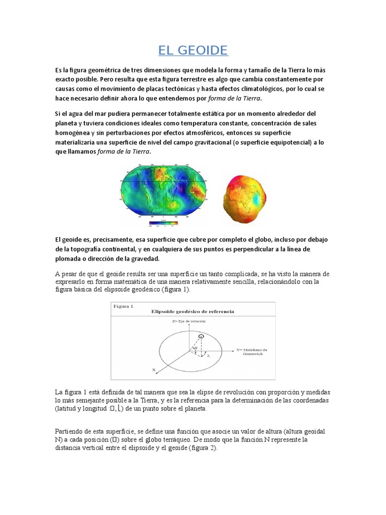 GEOIDE | PDF | Geodesia | Tierra
