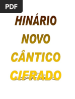 Livro de Cifras Hinc3a1rio Novo Cc3a2ntico Completo