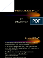 Using Beans in JSP: BY Sana Mateen