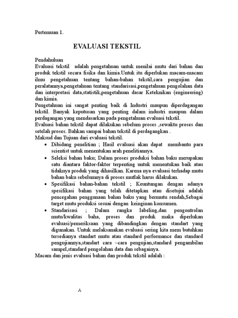 Evatek Textile Testing and Analysis PDF