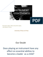 Instrument Effectiveness: by Carlos López, Marco Guzmán López, and Alberto Torres
