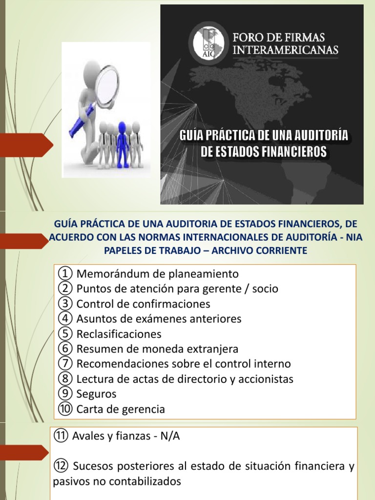 Guia de Auditoria Grupo 1 | PDF | Auditoría financiera | Contabilidad