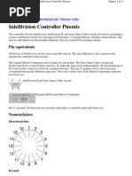 Intellivision Controller Pinouts Tilto