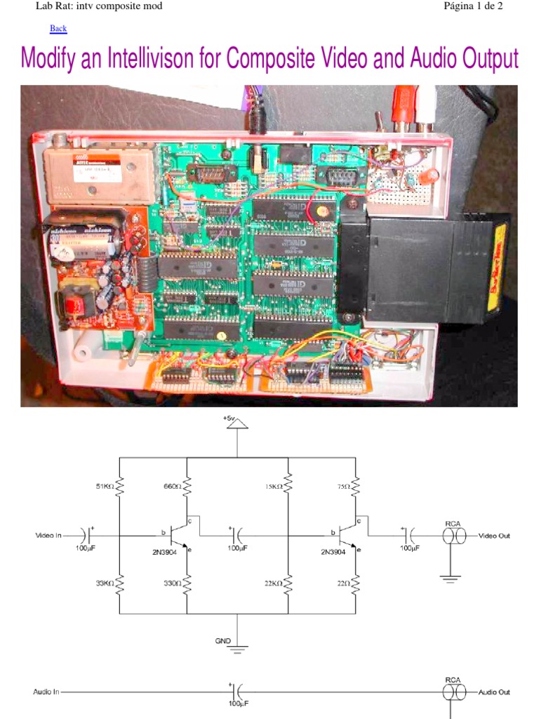 Intellivision Composite Video Mod Guide | PDF