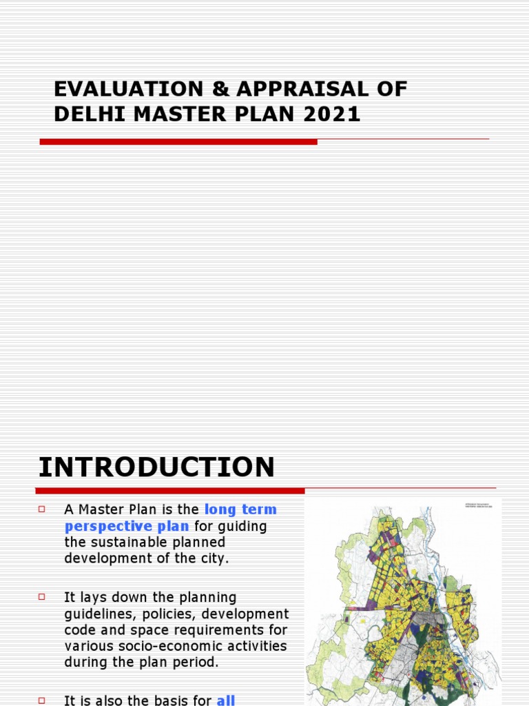 Evaluation of Delhi Master Plan 2021 | PDF | Sanitary Sewer | Sanitation