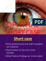 Ophthal: Short Case