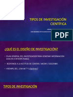 Tipos de Investigación Científica