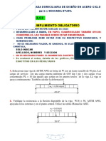 Practica Calificada Domiciliaria de Diseño en Acero 2017-1 Segunda Etapa PDF
