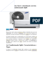Aprenda Como Fazer A Instalação Correta de Um Ar