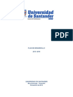 Plan de Desarrollo 2013 2018 Universidad de Santander