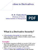 Introduction To Derivatives: B. B. Chakrabarti