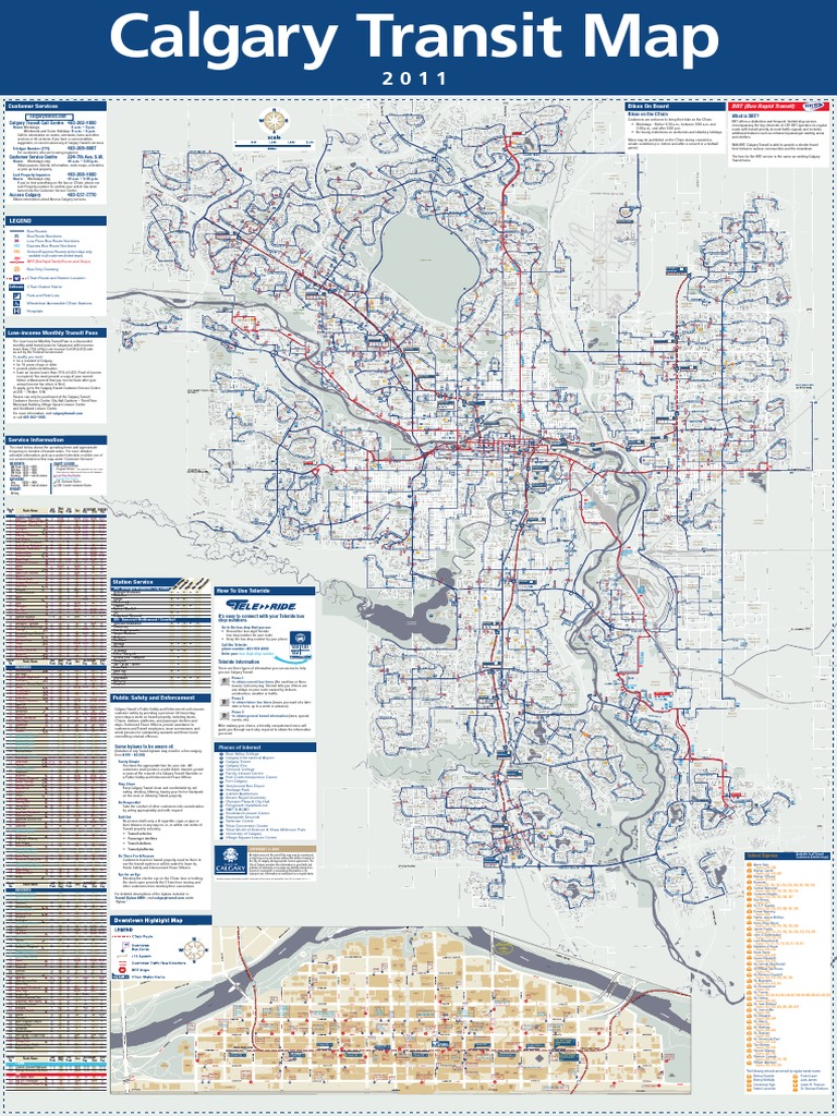 Calgary Transit Map Land Transport Passenger Rail Transport
