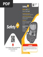 User Guide - Safety 1st Grow and Go 3-In-1 Convertible Car Seat - Item No CC138