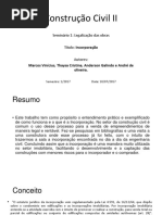Seminário 1-Construção Civil II-Incorporação-Anderson Galindo