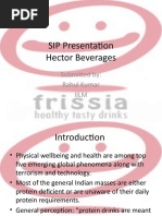 SIP Presentation Hector Beverages: Submitted By: Rahul Kumar Iilm