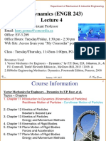 Lecture 4 ENGR 243 Dynamics