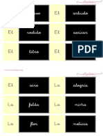 1 Artc3adculo y Nombre Concordancia Letra Ligada PDF