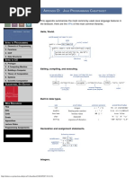 Java Programming Cheatsheet PDF