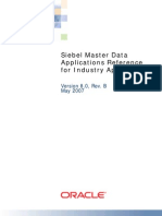 Siebel Master Data Applications Reference For Industry Applications