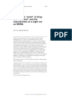 Tracing the Event of Drug Use. Context and the Coproduction of a Night Out on MDMA (Ella Dilkes-Frayne, 2014)