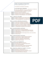 Fundamentals of Analytical Chemistry (Skoug, Douglas) - Contents