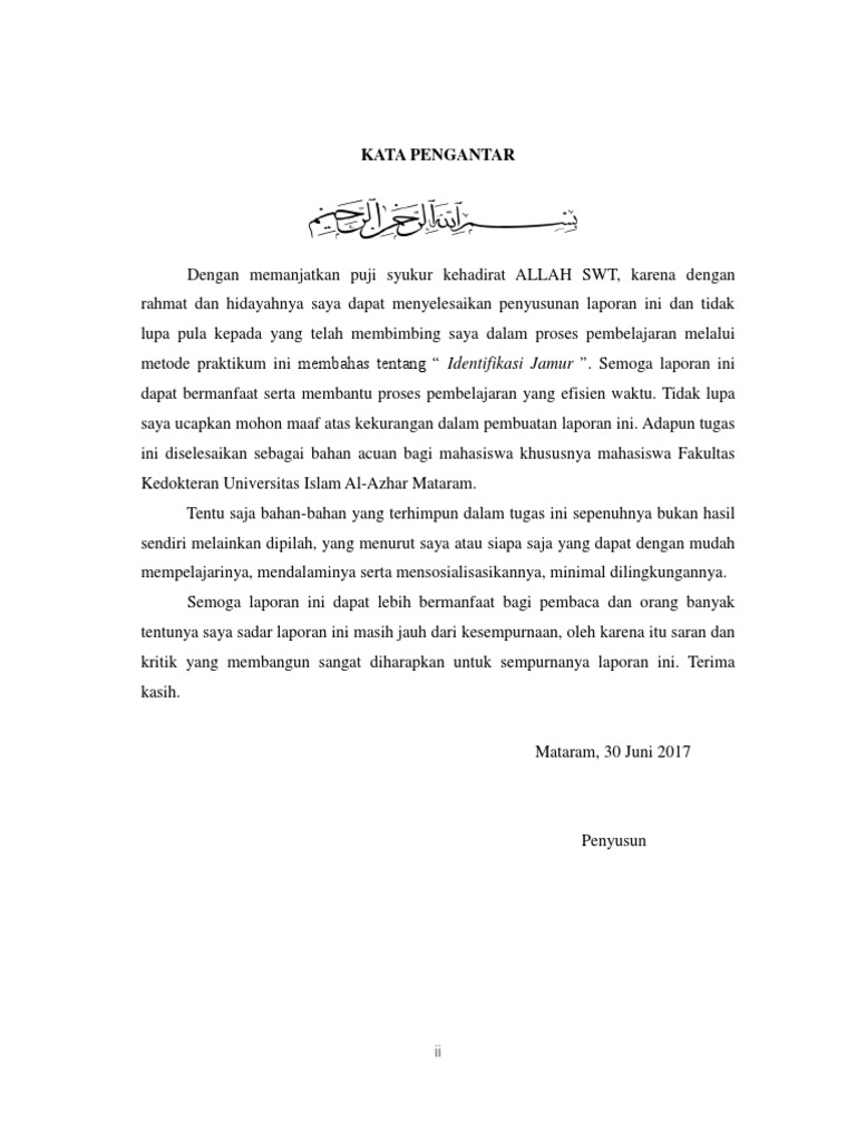 Kata Pengantar Jamur