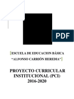 Modelo Completo PCI 2016 - 2020
