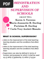 Administration and Supervision of Schools