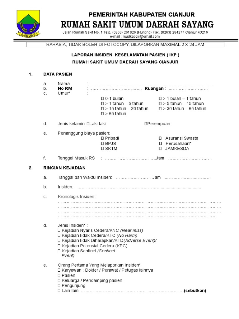 Surat Laporan Kerosakan Sekolah