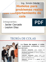 9.25. Modelos para Resolver Problemas Reales Con Comportamiento de Cola