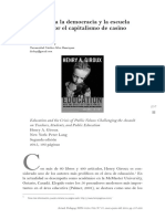 2016. El Asalto a La Democracia y La Escuela Publica Por El Capitalismo de Casino
