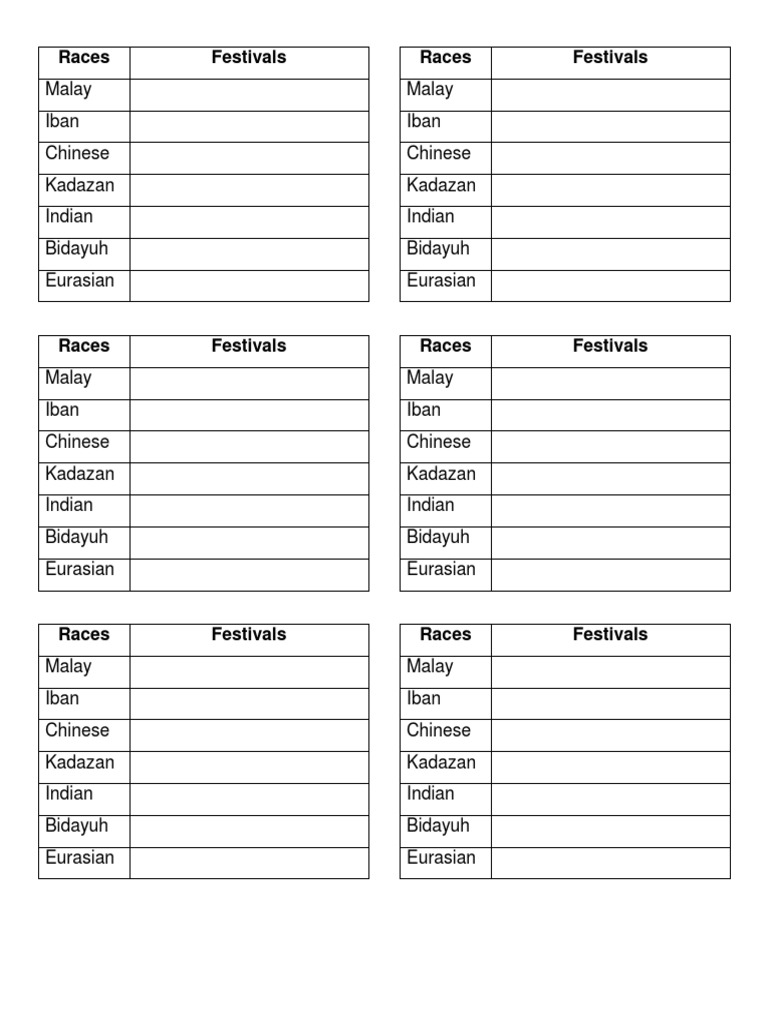 Races Festivals Races Festivals | PDF