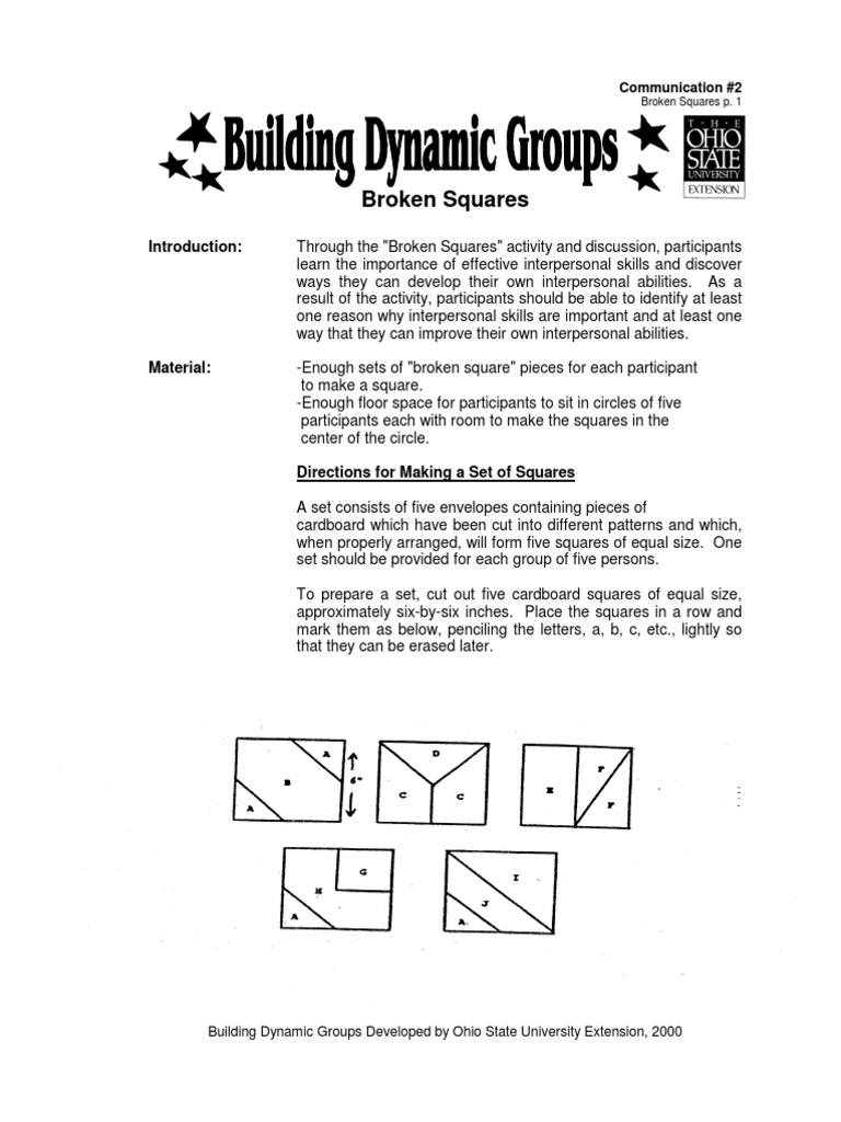 Broken Squares | Communication | Cognition